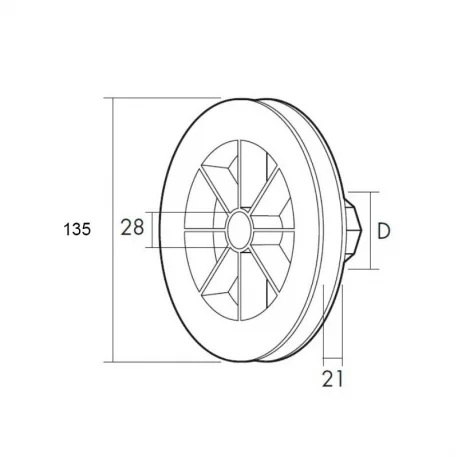 Pasacintas PVC para persiana de cinta 20mm - Cortinas de Exterior