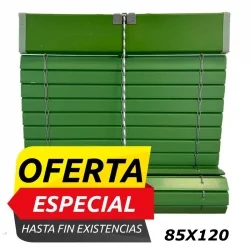 Persiana Alicantina Plástico Verde Oliva  85 x 120 cm