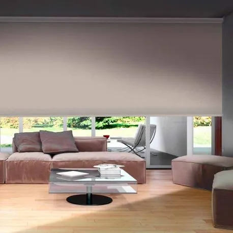 Estor Enrollable Estampado Salón Opaco Screen Blackout - Cajón Decorativo