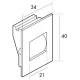 Pasacintas Pasacintas cajón aluminio cinta 14mm