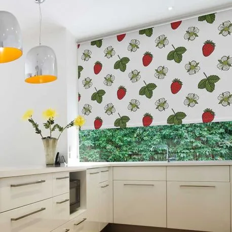 Estor Enrollable Estampado Cocinas Opaco Screen Blackout