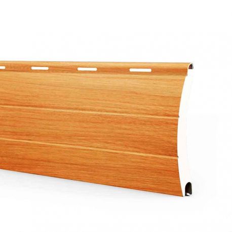 Lama de Aluminio C45 para Persiana Enrollable - Madera Clara