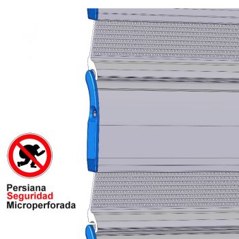 Persiana de Seguridad Autoblocante Microperforada