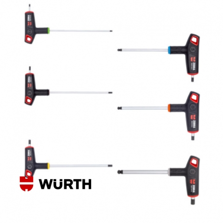 Juego Llave Allen "T" Würth