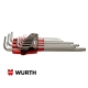 Pack 9 Llaves Allen Würth Cabeza de Bola