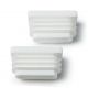 JUEGO DE TAPONES COLOR BLANCO RECTANGULAR 40X20