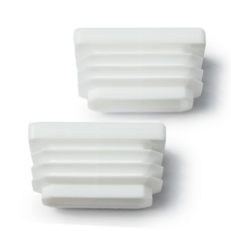 JUEGO DE TAPONES COLOR BLANCO RECTANGULAR 40X20