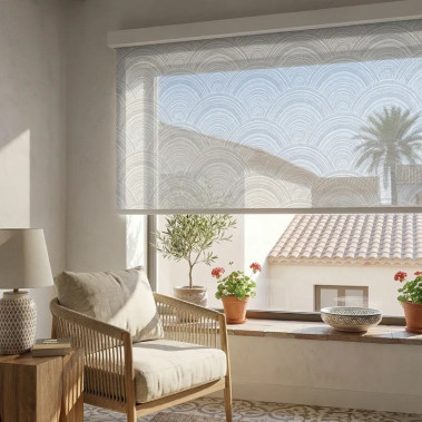 Estor Salón Screen 1% - Cajón Decorativo