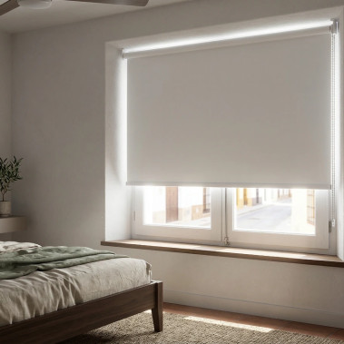 Estor Enrollable Opaco Blackout Blanco ENVÍO RÁPIDO