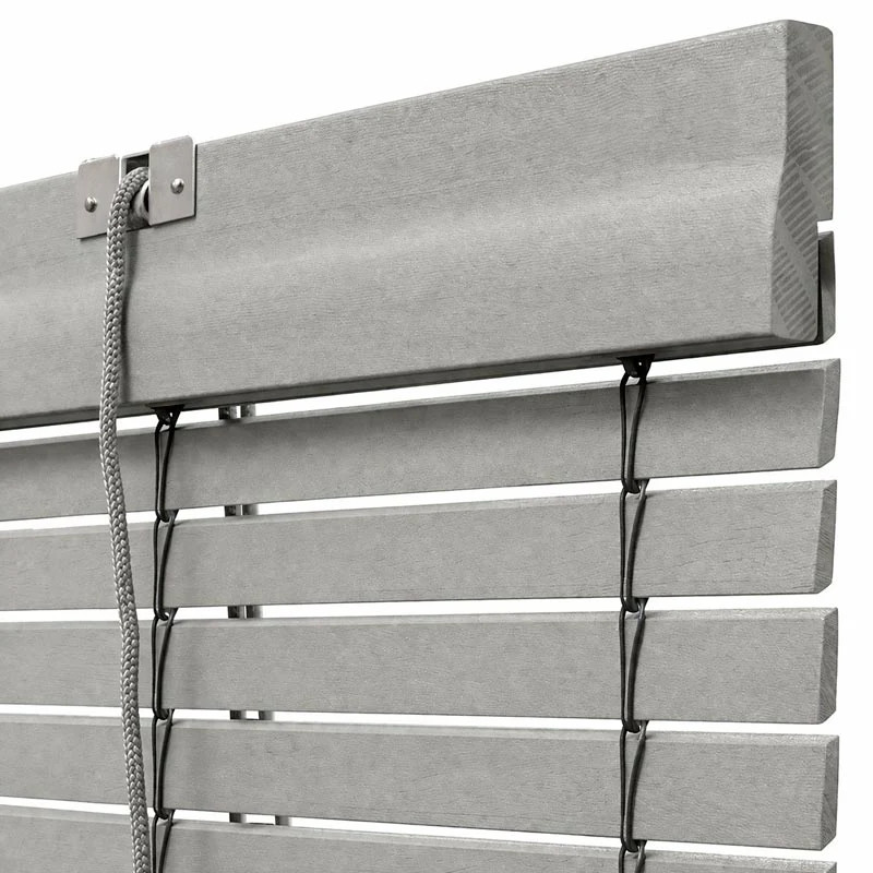 Persiana Alicantina Madera Exterior Gris 7030