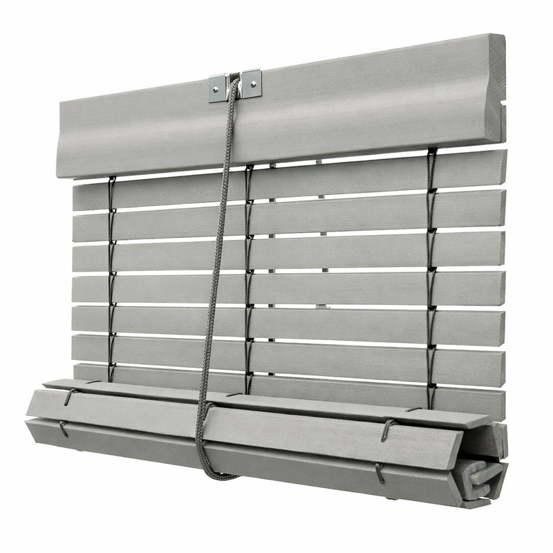 Persiana Alicantina Madera Exterior Gris 7030