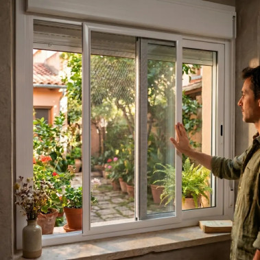 Mosquitera Corredera Premium Malla Negra TotQuality