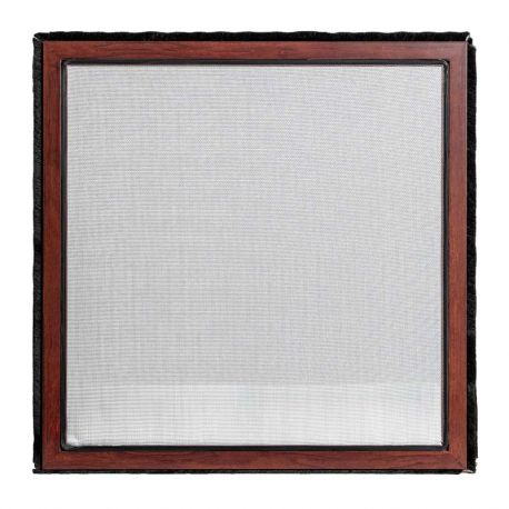 Mosquiteras Fijas Premium Fibra de Vidrio Madera Oscuro