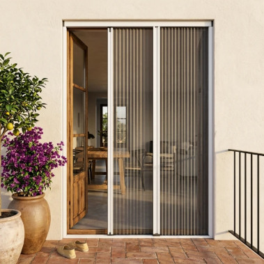 Mosquitera Plisada Royal 32 Plus ANTIVIENTO 1 Hoja con Perfil XL (Grandes Dimensiones)