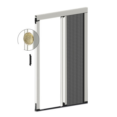 Mosquitera Plisada Blanca para Puerta 1 Hoja 22mm TotQuality