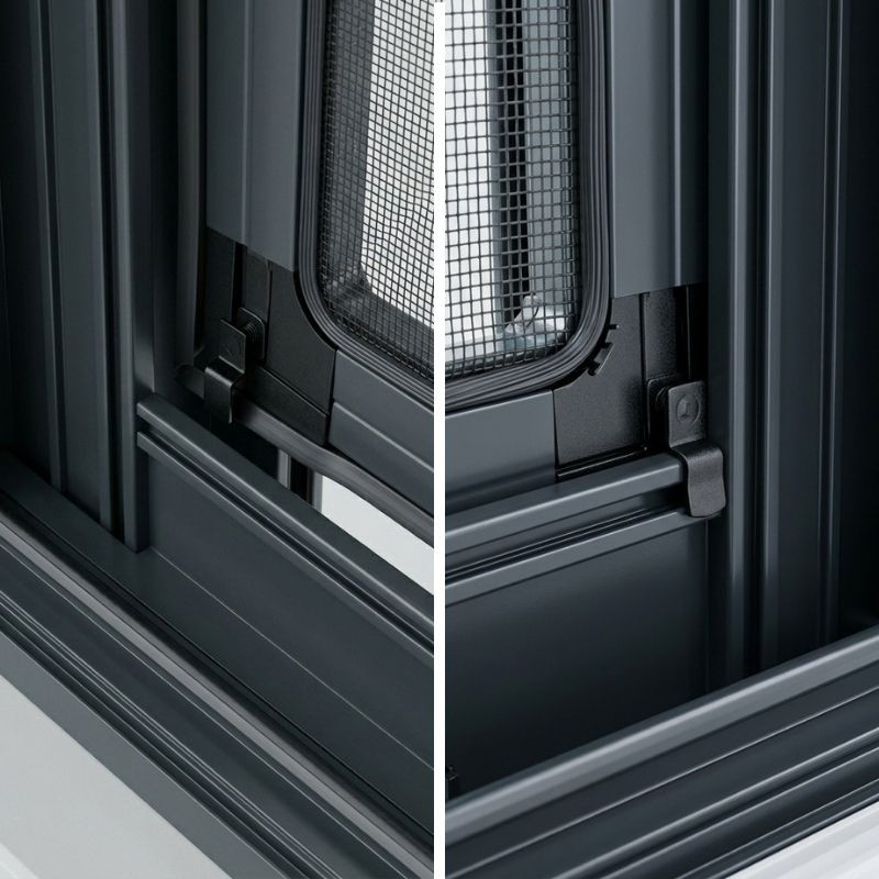Mosquitera Fija Sin Taladrar para Ventanas Abatibles de Aluminio y PVC - MOSQUIFACIL