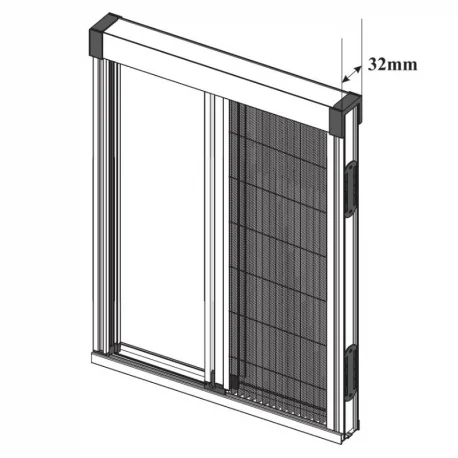 Mosquitera Plisada Gris Royal Plus 32mm 1 Hoja TotQuality