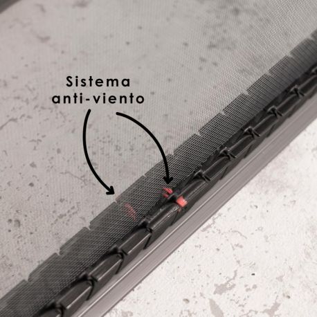 Mosquitera Enrollable Gris Lateral para Puertas Flexa 1 Hoja TotQuality