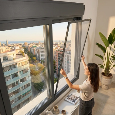 Mosquitera Fija Sin Taladrar para Ventanas Correderas - Antipolen - MOSQUIFACIL
