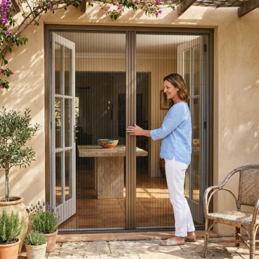 Mosquitera Plisada para Puerta 2 Hojas PIETTA 22mm