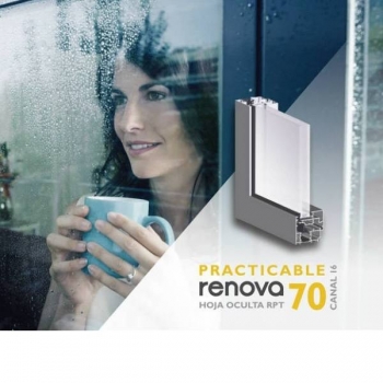 VENTANA ABATIBLE RENOVA PR RPT 70 HOJA OCULTA CANAL 16