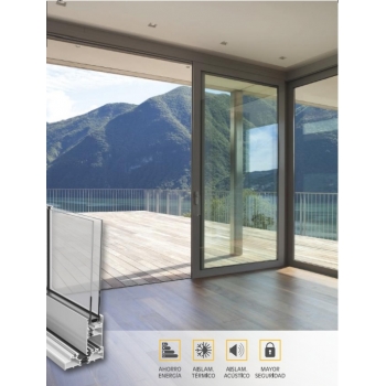 VENTANA CORREDERA ELEVABLE 2 HOJAS RPT 130