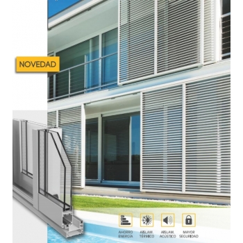 VENTANA CORREDERA ELEVABLE 2 HOJAS RPT 130