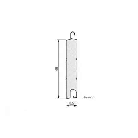 PERSIANA ALUMINIO TÉRMICA R45 RECTA