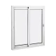 VENTANA DE ALUMINIO DE 2 HOJAS CORREDERAS SERIE 600