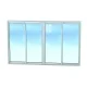 VENTANA DE ALUMINIO DE 4 HOJAS CORREDERAS SERIE 600