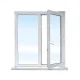 VENTANA SERIE 40X20 DE 1 HOJA ABATIBLE
