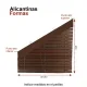 Precios Persiana Alicantinas Baratas De Madera Fabricadas A Medida Color Beige con Formas