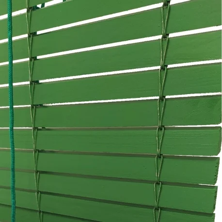 Persiana Enrollable Exterior Madera Pintado Verde
