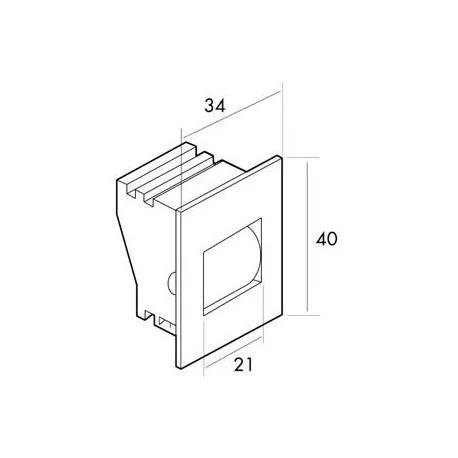 Consigue tu pasacintas para cinta de 18 mm en cajón de PVC.