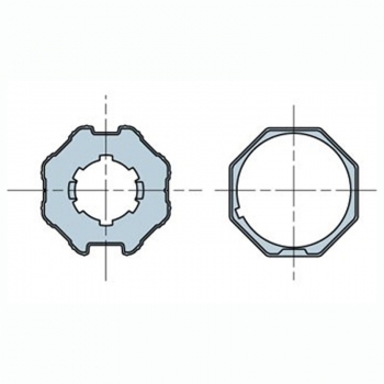 ACCESORIOS PARA MOTORES Adaptador motor para eje octogonal 50 mm