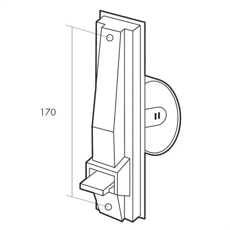 RECOGEDOR PLÁSTICO  EMPOTRAR CINTA 22 mm (GRANDE)
