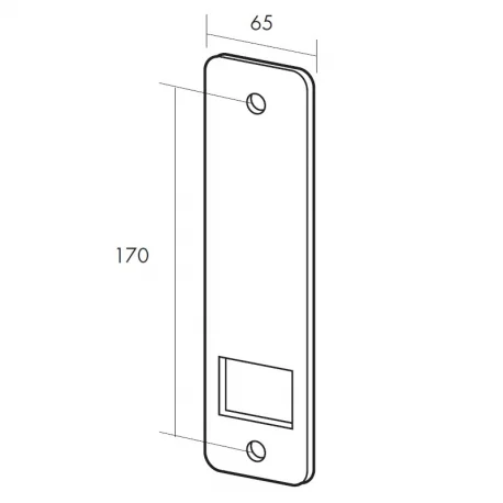 Placa recogedor Aluminio 0,5, Blanco