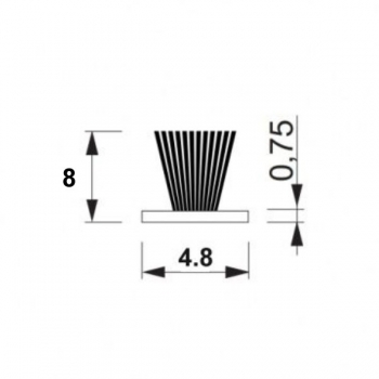 FELPUDO GUIA MOSQUITERA ENROLLABLE 4.8X8