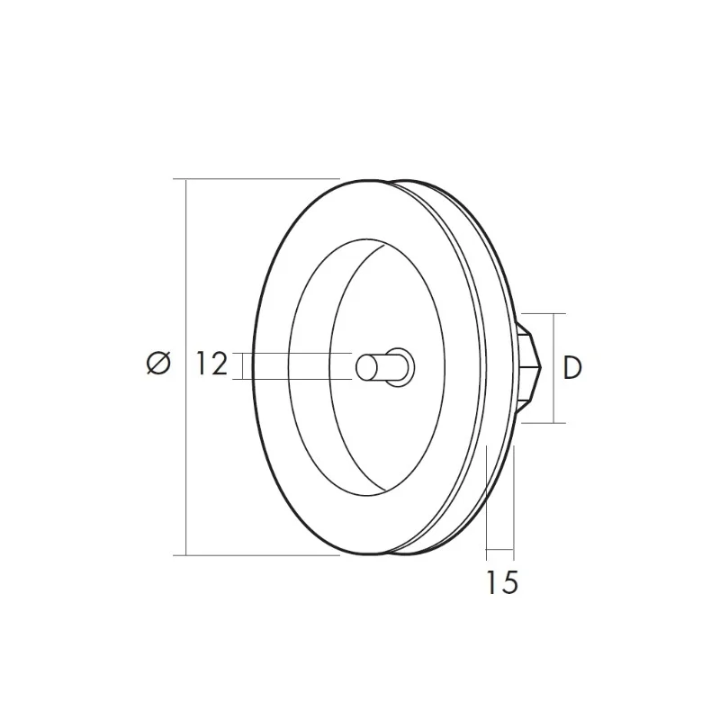 Compra Disco PVC 120 para Persiana con Espiga Eje 40 Cinta 18