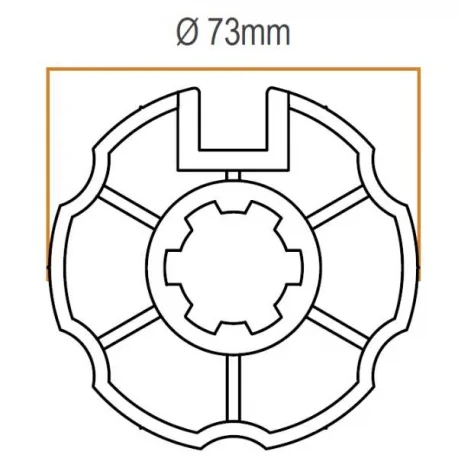 ADAPTADOR EJE OJIVA 78mm