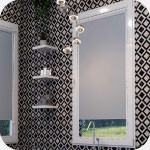 Estores pegados a la ventana