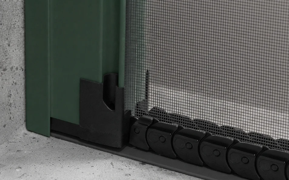 Mosquiteras enrollables lateral Flexa en aluminio en verde