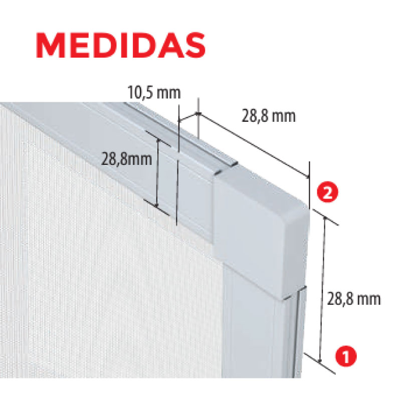 Doble felpudo interior exterior mosquitera corredera