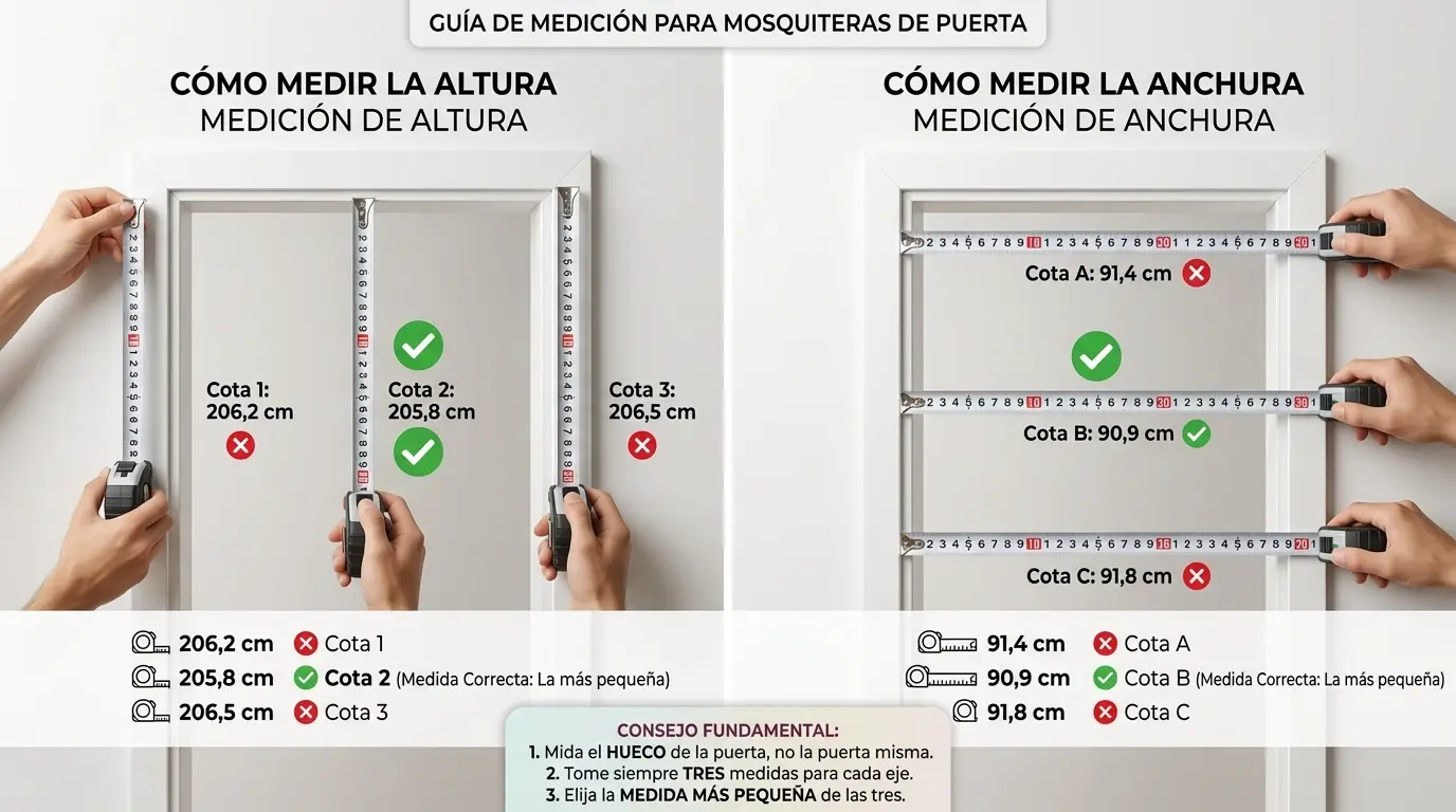 Gráfico explicativo de medición