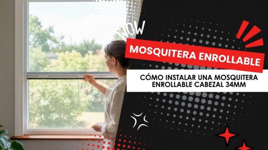 ¿Cómo instalar mosquiteras enrollables a pared?