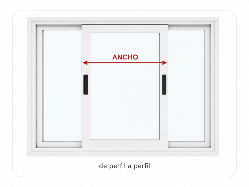 Medir ancho de perfil a perfil