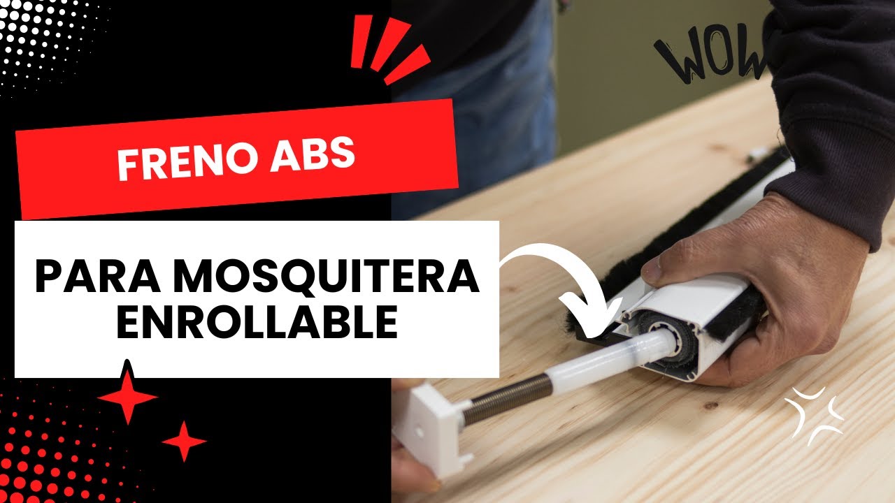 ¿Cómo instalar freno en mosquiteras enrollables grises?