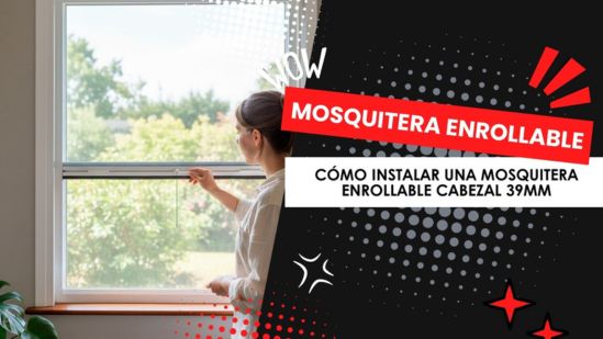 ¿Cómo instalar mosquiteras enrollables grises a pared?