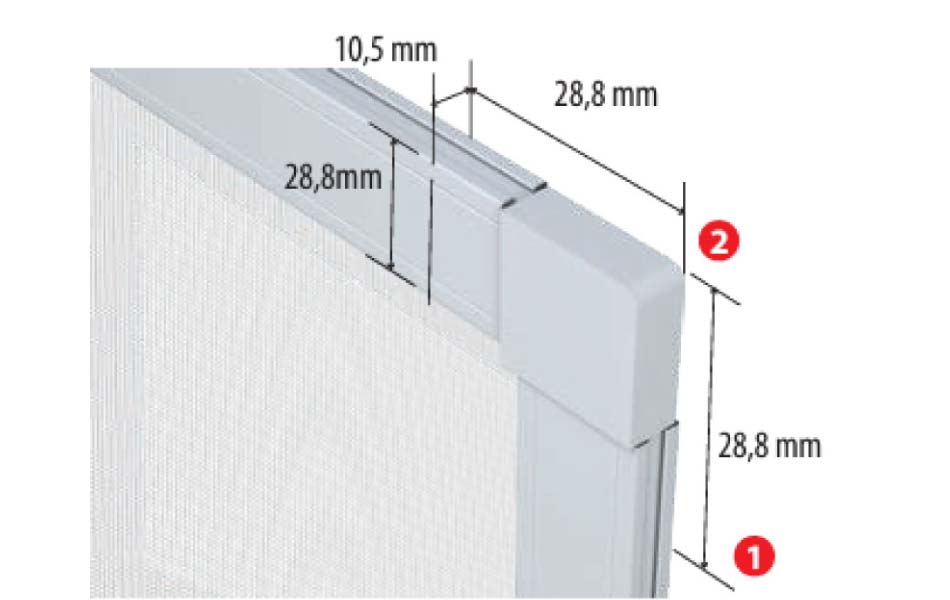 Perfil mosquitera imantada Perfil mosquitera imantada