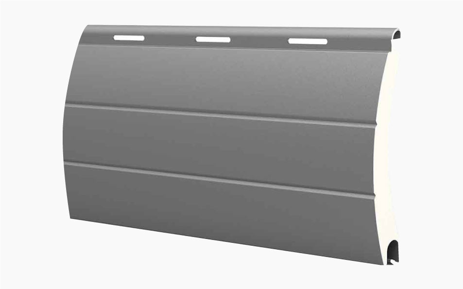 Lama de persiana enrollable de aluminio térmica curva de 45mm. Lama de persiana enrollable de aluminio térmica curva de 45mm.